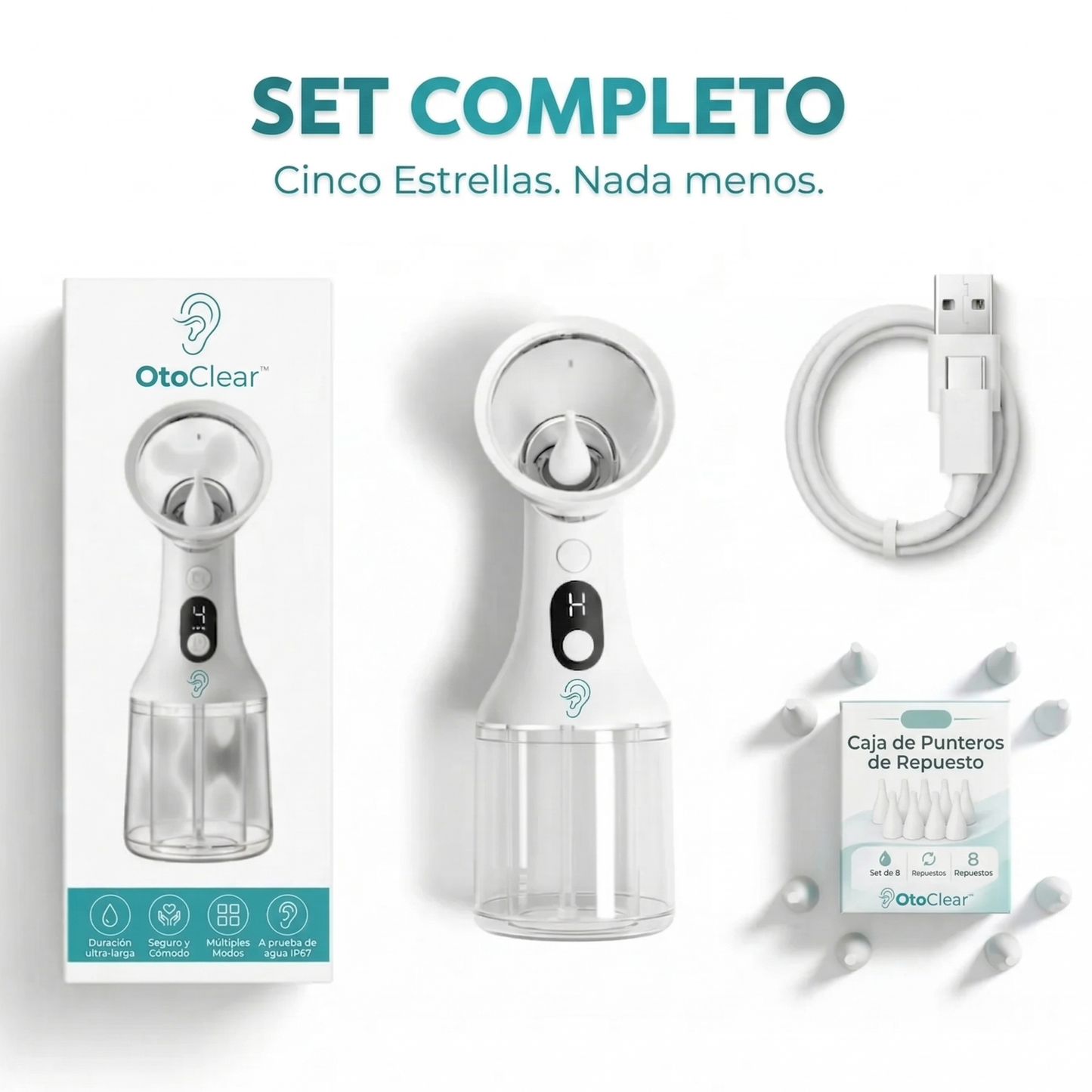 OtoClear™ - Irrigador de Oídos Clínico