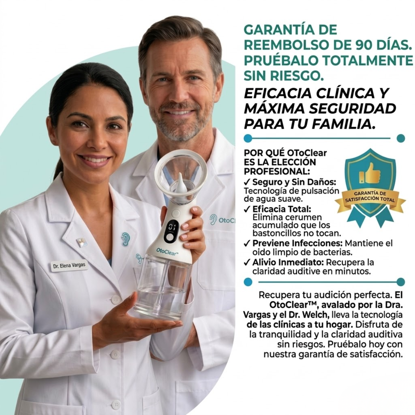 OtoClear™ - Irrigador de Oídos Clínico