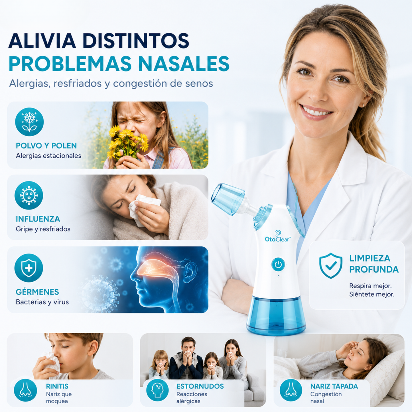 OtoClear™ — Irrigador Nasal Clínico