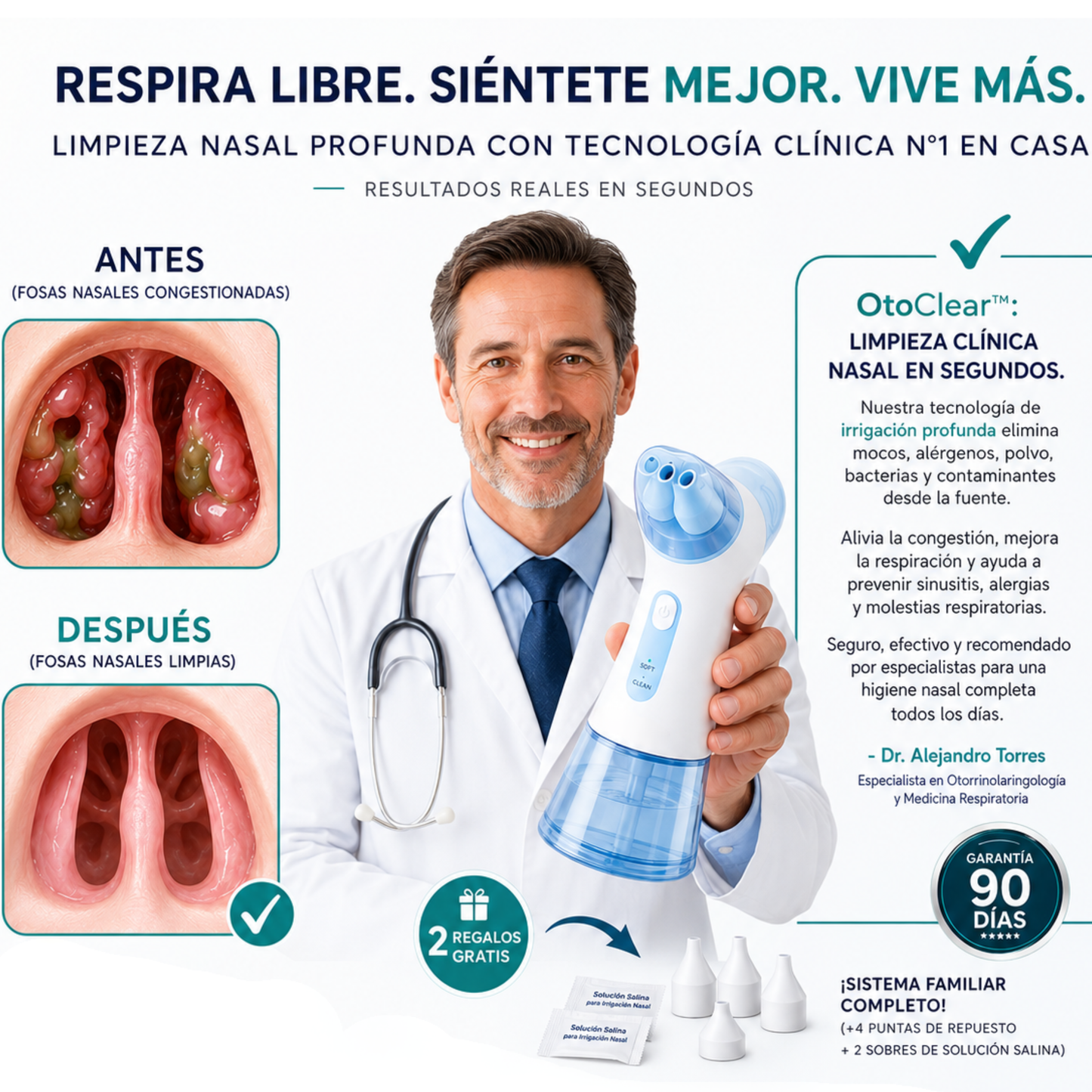 OtoClear™ — Irrigador Nasal Clínico